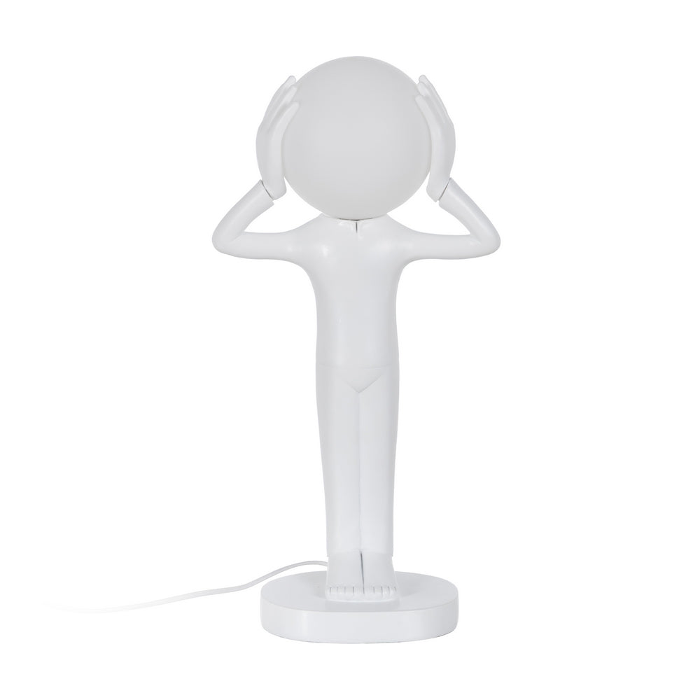 LÁMPARA MESA FIGURA BLANCO RESINA 27 X 18 X 52,50 CM