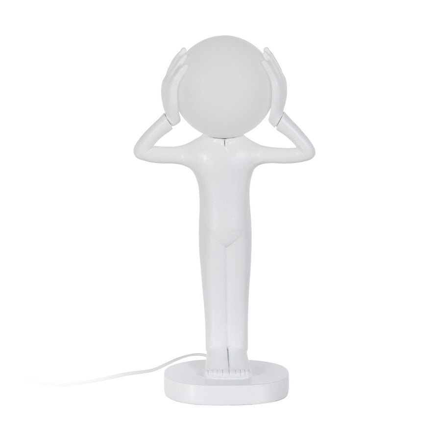 LÁMPARA MESA FIGURA BLANCO RESINA 27 X 18 X 52,50 CM