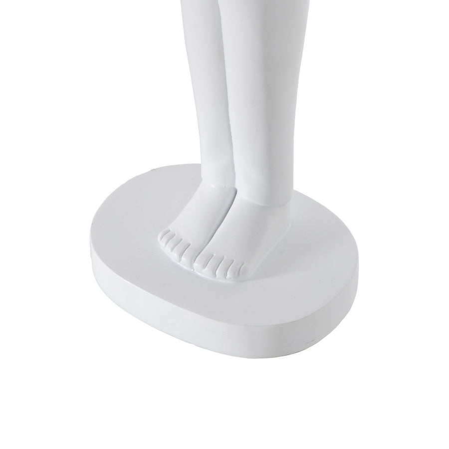 LÁMPARA MESA FIGURA BLANCO RESINA 27 X 18 X 52,50 CM