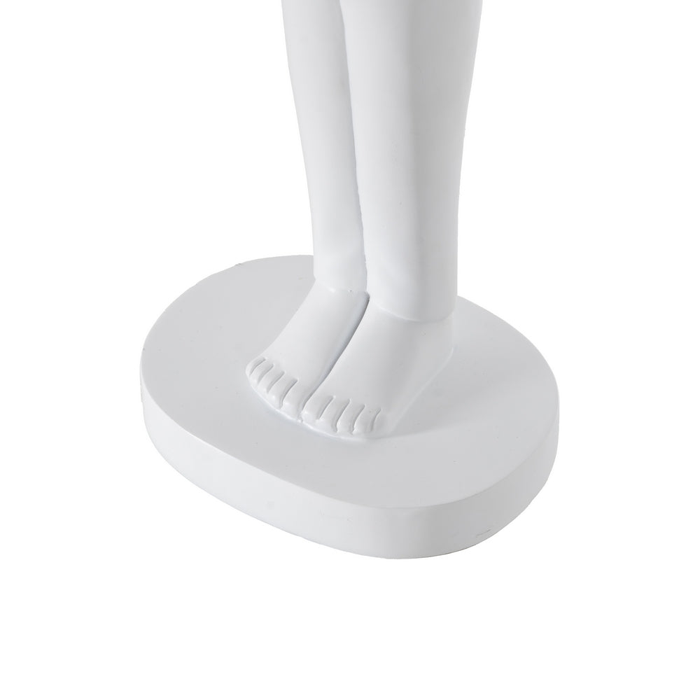 LÁMPARA MESA FIGURA BLANCO RESINA 27 X 18 X 52,50 CM
