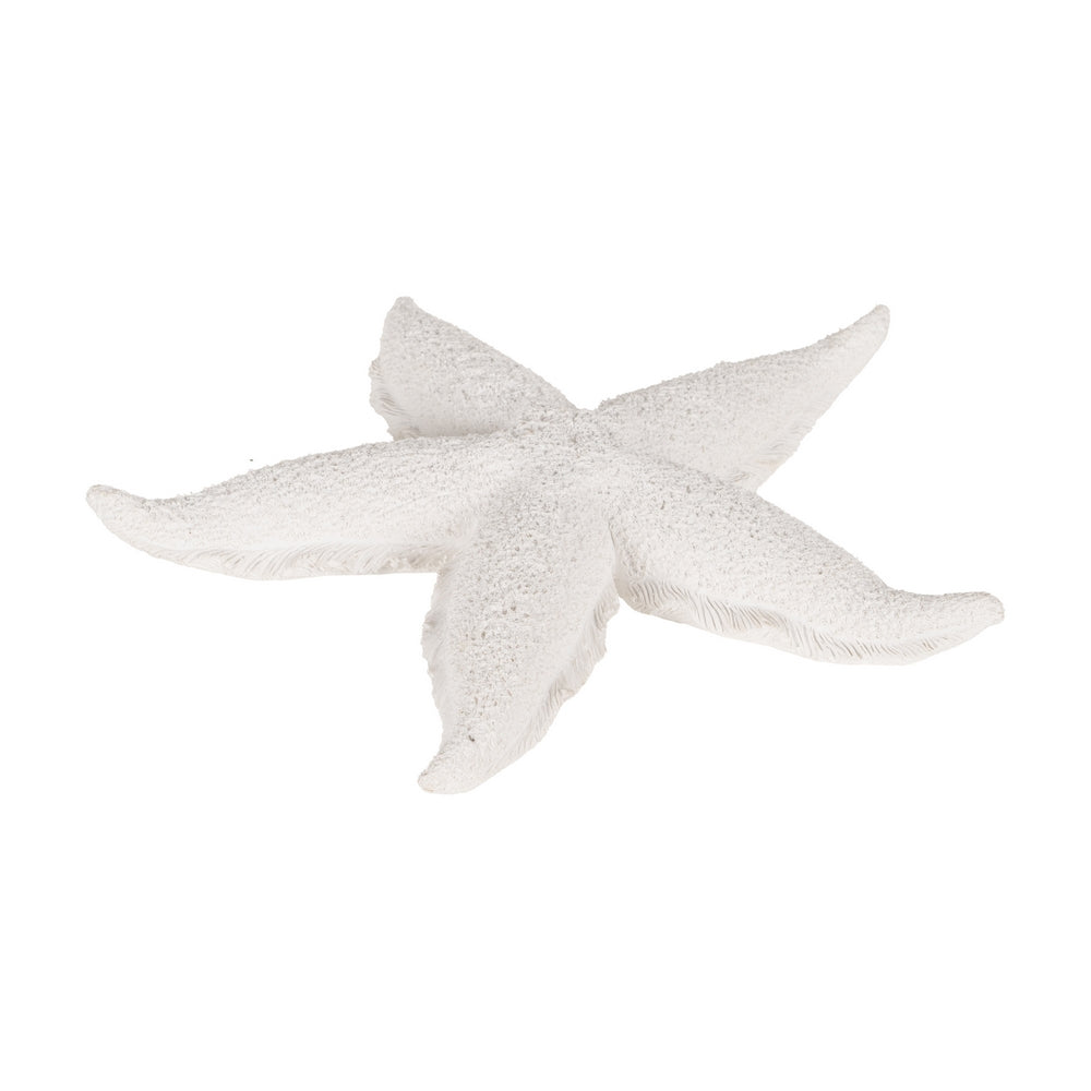 FIGURA ESTRELLA BLANCO RESINA DECORACIÓN 30 X 30 X 4 CM