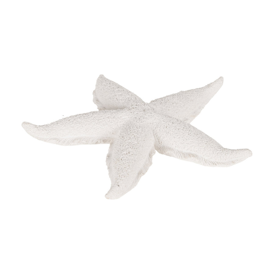 FIGURA ESTRELLA BLANCO RESINA DECORACIÓN 30 X 30 X 4 CM