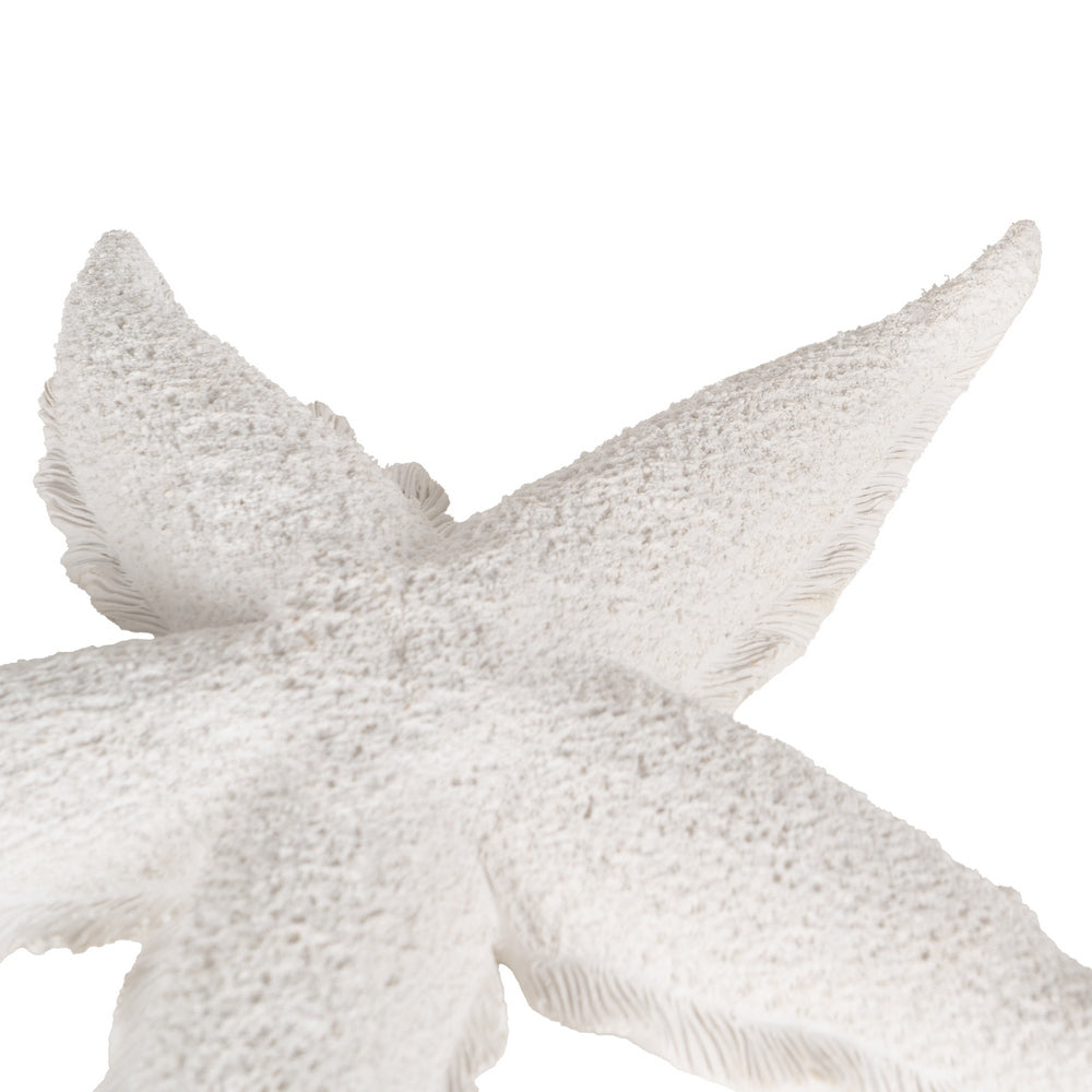 FIGURA ESTRELLA BLANCO RESINA DECORACIÓN 30 X 30 X 4 CM