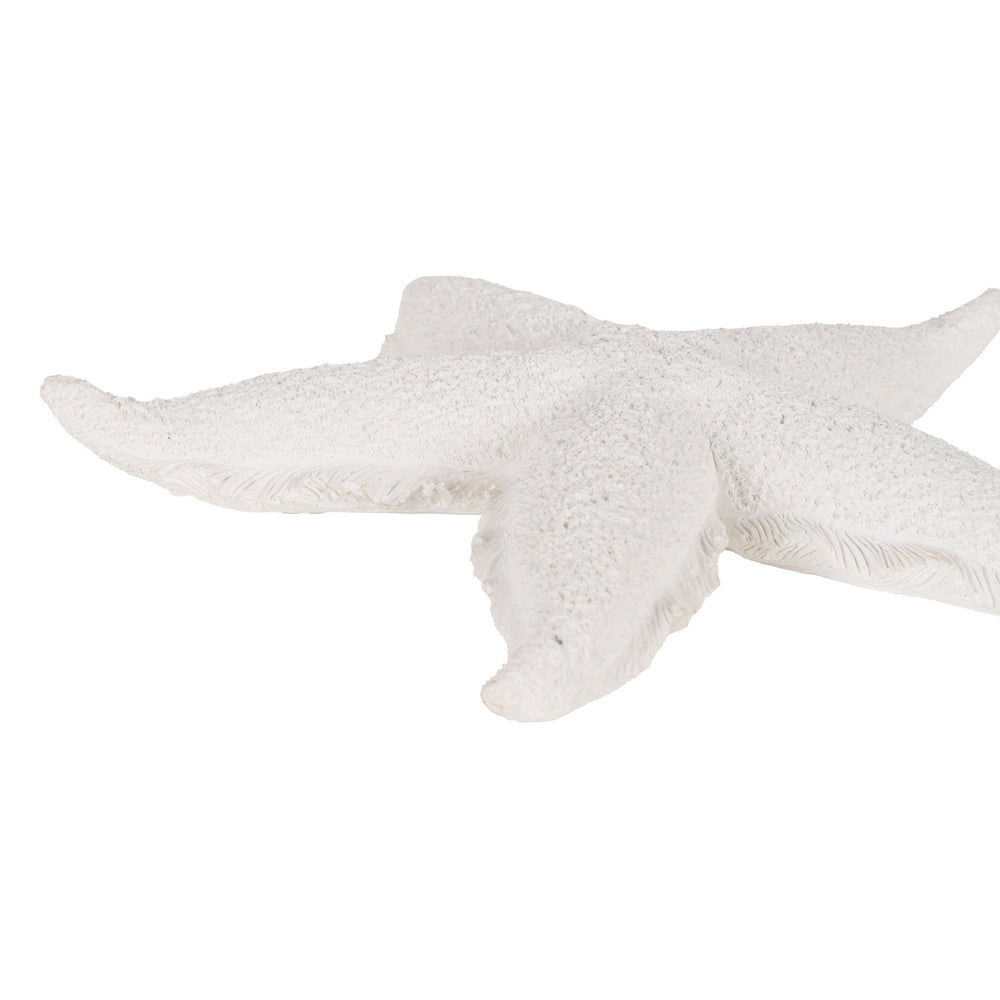 FIGURA ESTRELLA BLANCO RESINA DECORACIÓN 30 X 30 X 4 CM