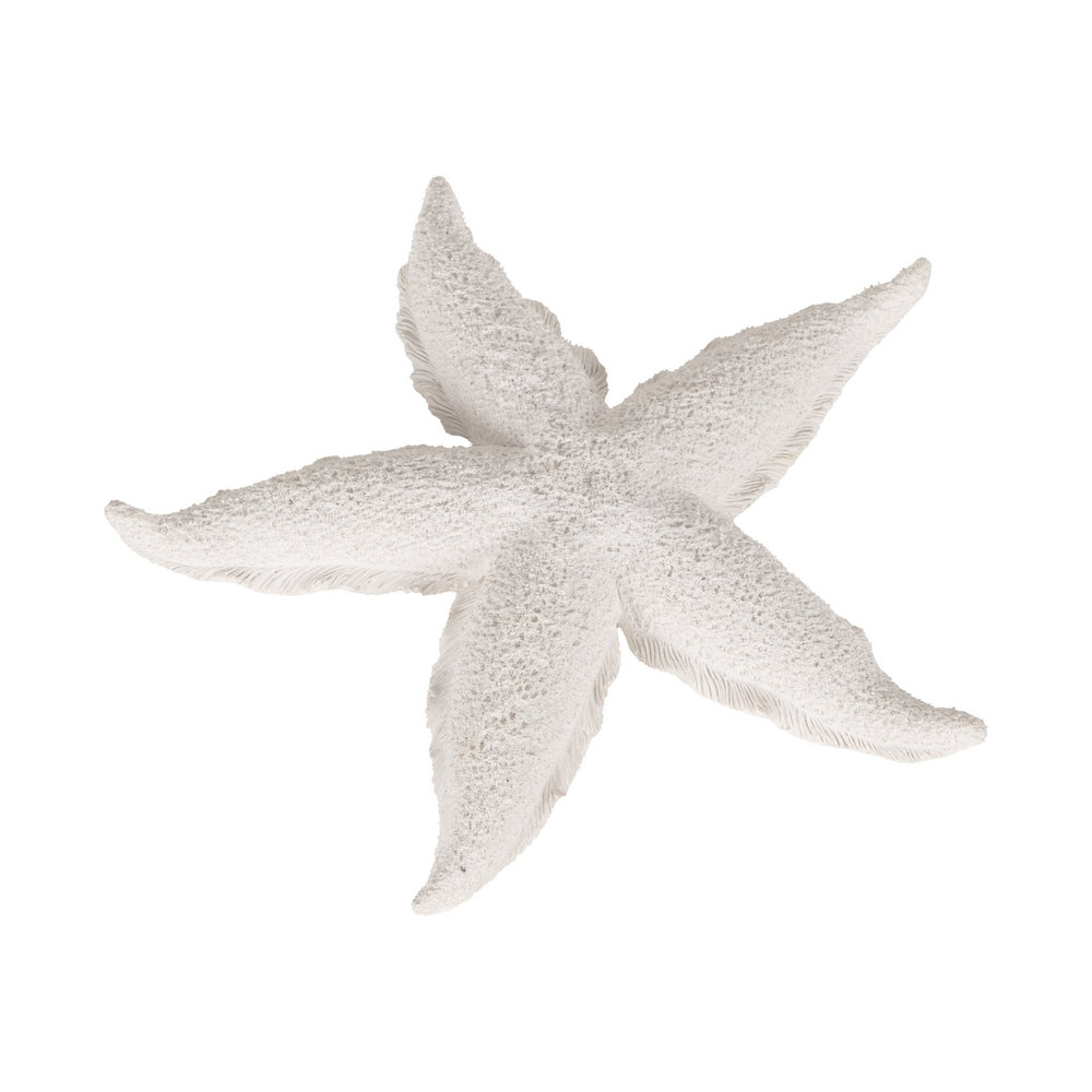 FIGURA ESTRELLA BLANCO RESINA DECORACIÓN 30 X 30 X 4 CM