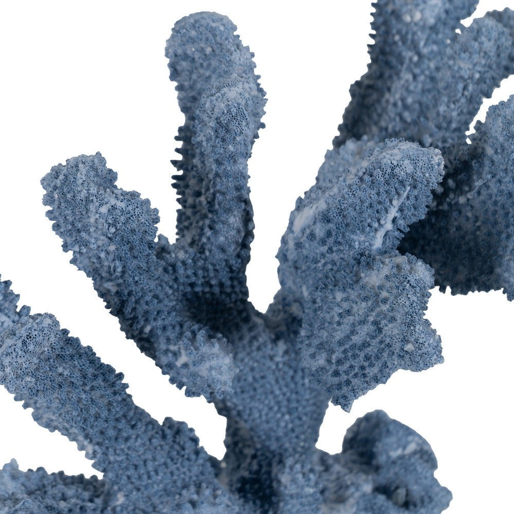 FIGURA CORAL AZUL RESINA DECORACIÓN 35 X 20 X 30 CM