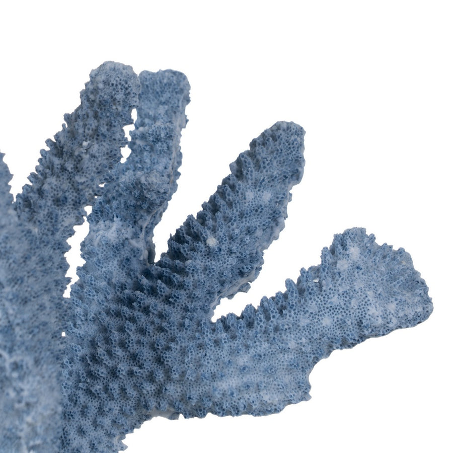 FIGURA CORAL AZUL RESINA DECORACIÓN 27 X 15 X 21 CM