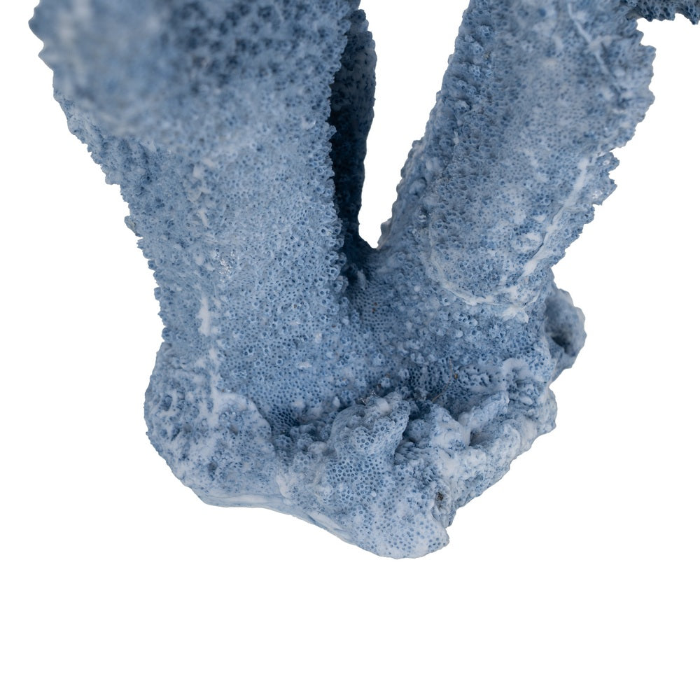 FIGURA CORAL AZUL RESINA DECORACIÓN 27 X 15 X 21 CM