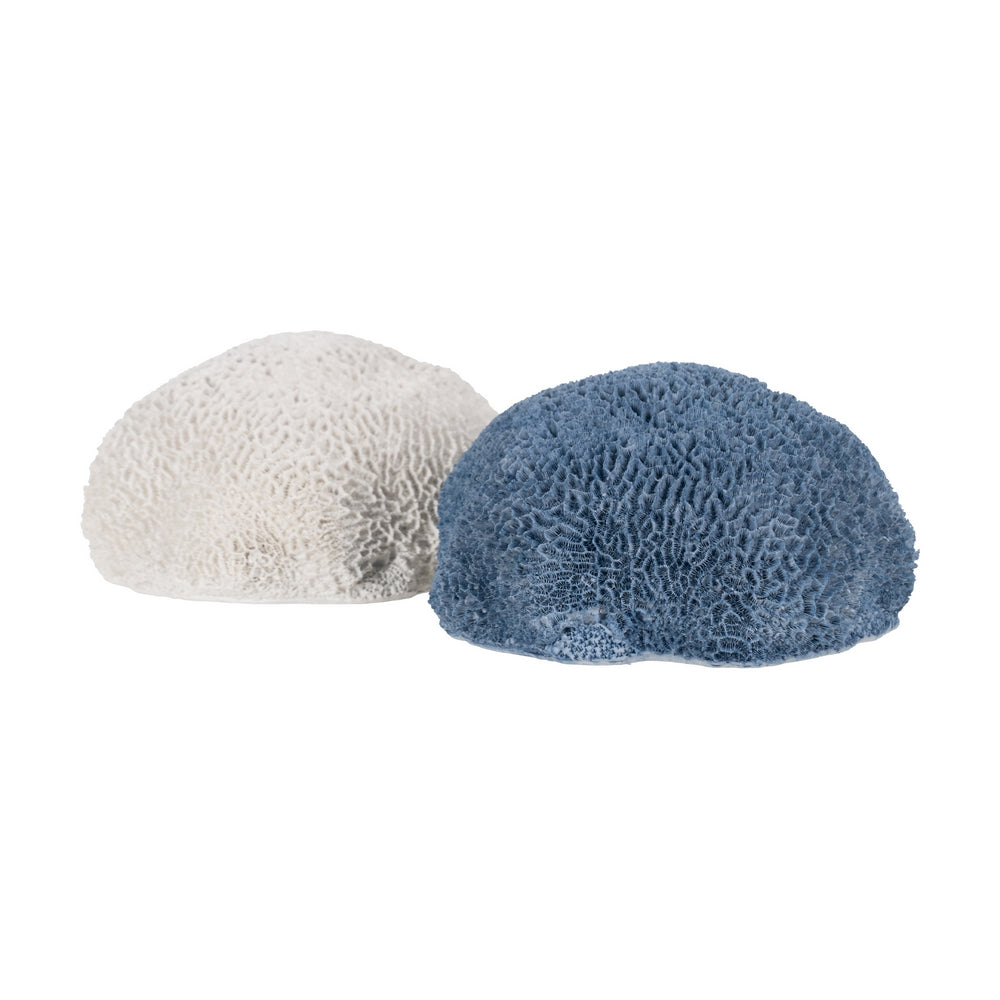 BLUE SPONGE RESIN DECORATION FIGURE 23 X 21 X 11 CM