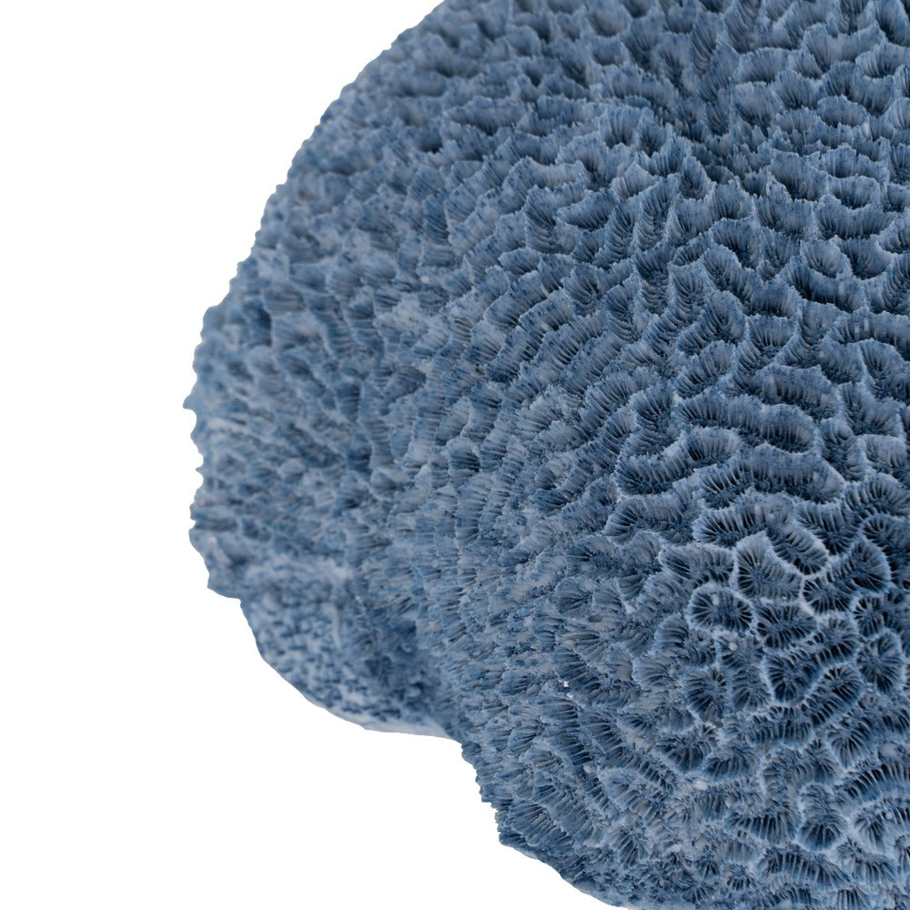 BLUE SPONGE RESIN DECORATION FIGURE 23 X 21 X 11 CM