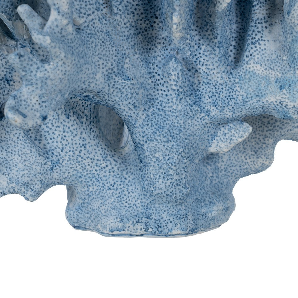 BLUE CORAL FIGURE RESIN DECORATION 27.50 X 13.50 X 19.50 CM