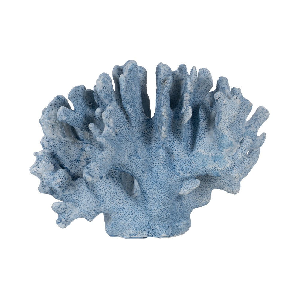 FIGURA CORAL AZUL RESINA DECORACIÓN 27,50 X 13,50 X 19,50 CM