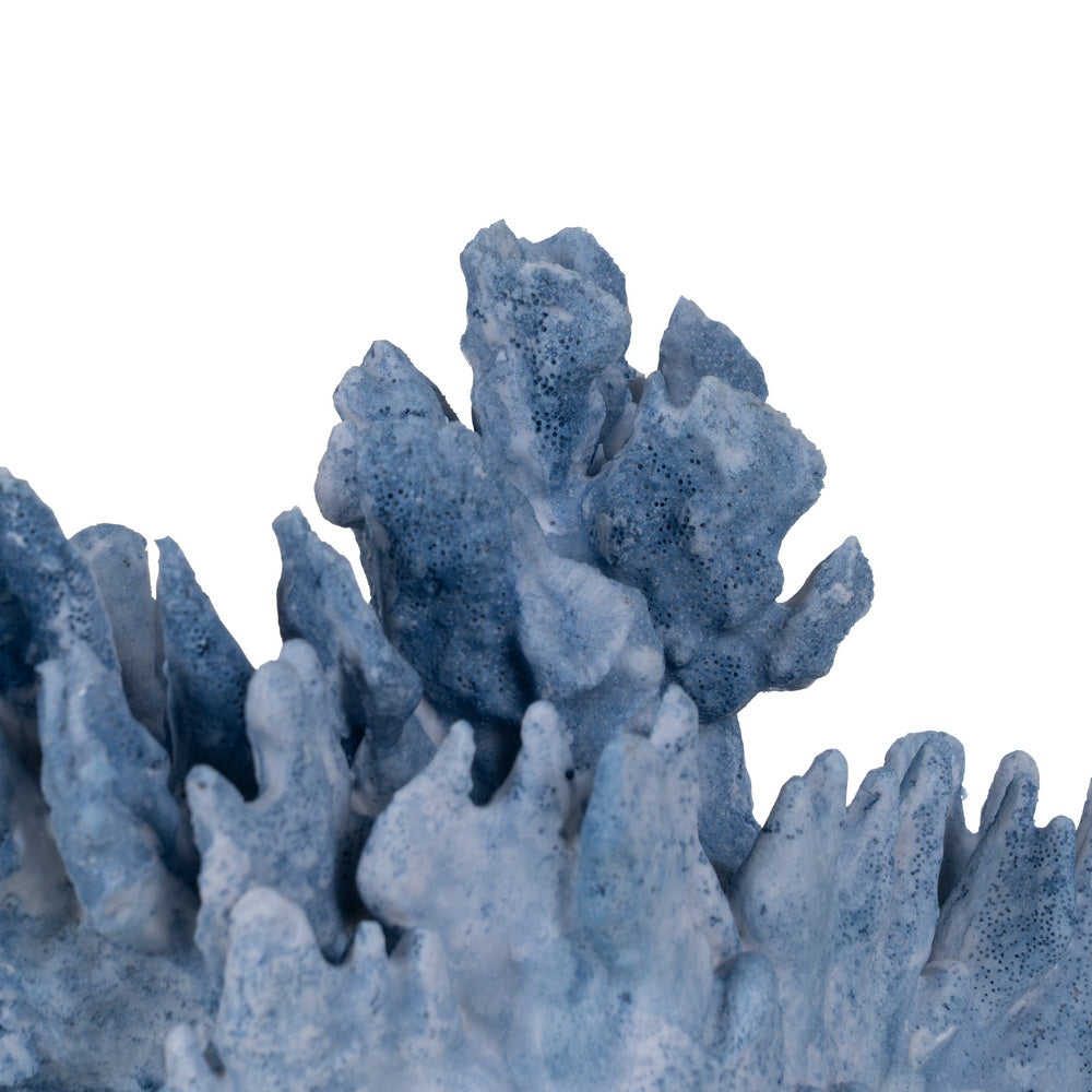 FIGURA CORAL AZUL RESINA DECORACI�N 29 X 20 X 21 CM