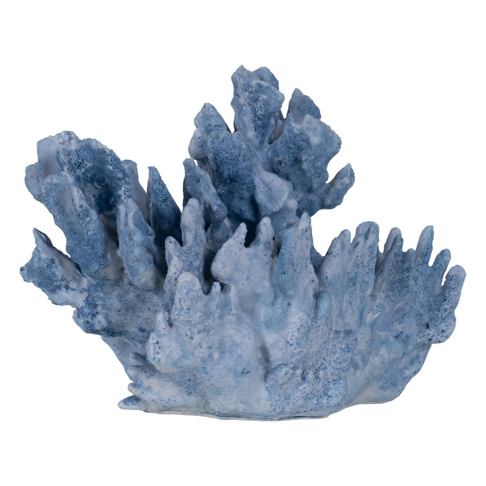 FIGURA CORAL AZUL RESINA DECORACIÓN 29 X 20 X 21 CM
