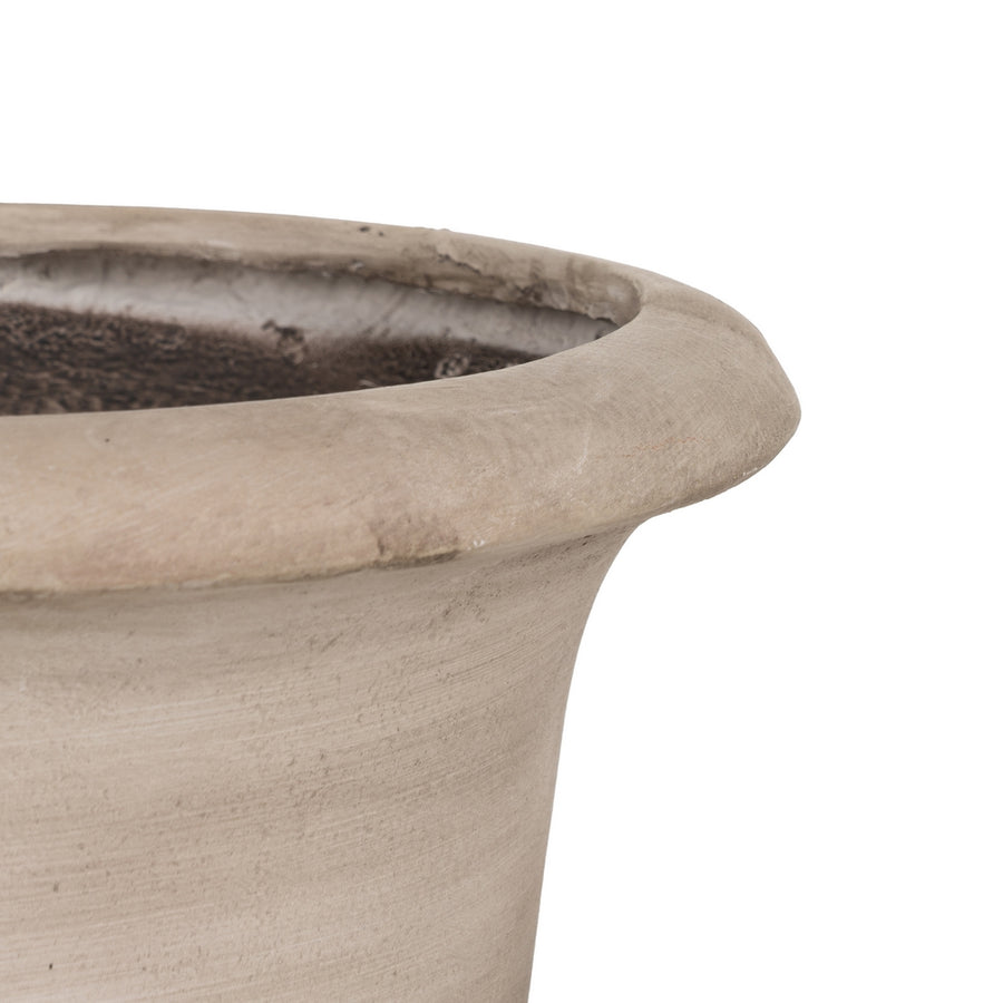 MACETERO BEIGE FIBRA DE MAGNESIO 42 X 42 X 52 CM