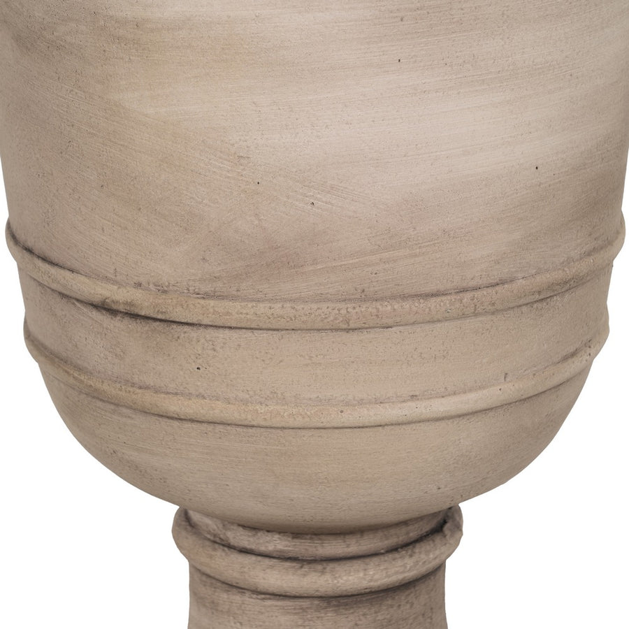 MACETERO BEIGE FIBRA DE MAGNESIO 42 X 42 X 52 CM