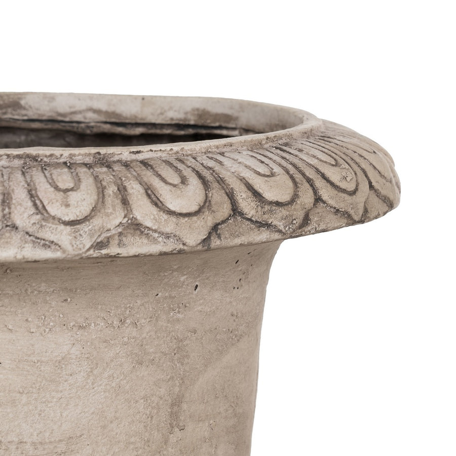 MACETERO BEIGE FIBRA DE MAGNESIO 43 X 43 X 60 CM