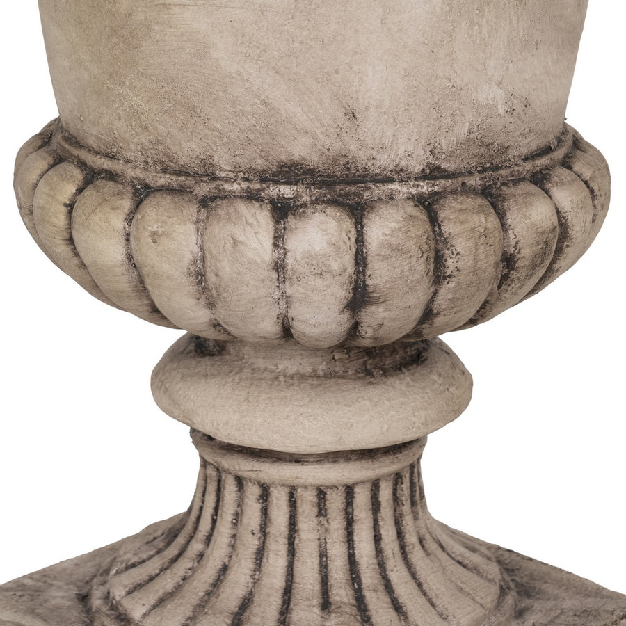 MACETERO BEIGE FIBRA DE MAGNESIO 43 X 43 X 60 CM