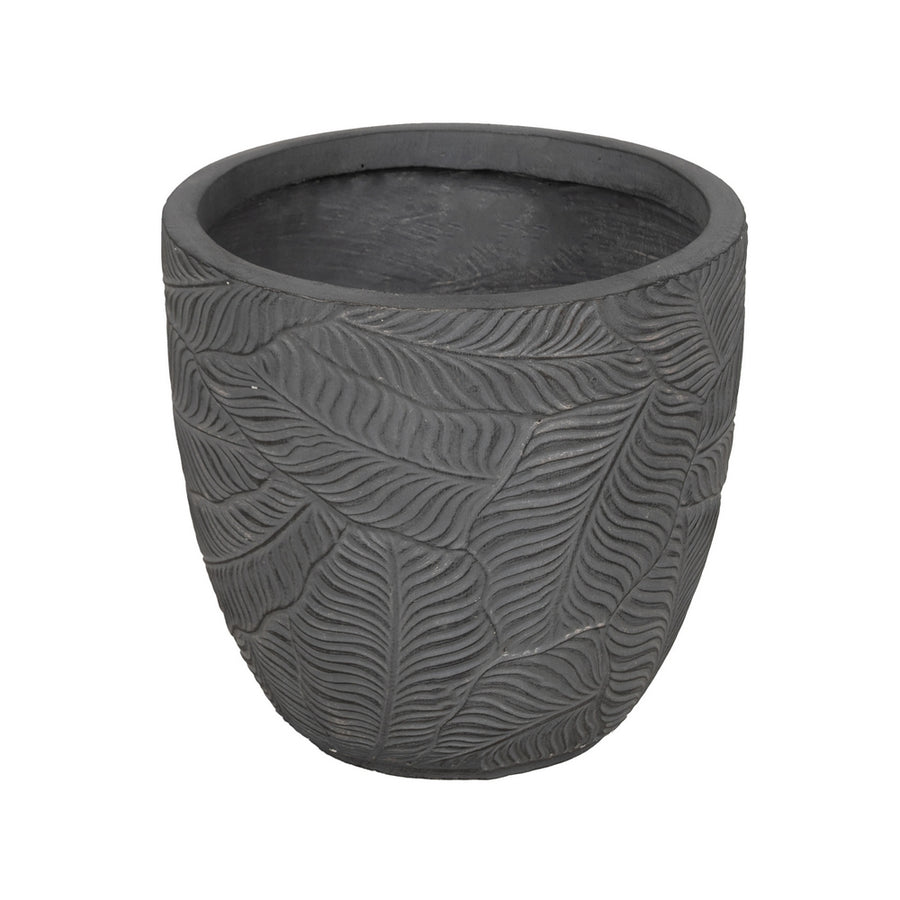 S/3 MACETEROS GRIS FIBRA DE MAGNESIO 37 X 37 X 35 CM