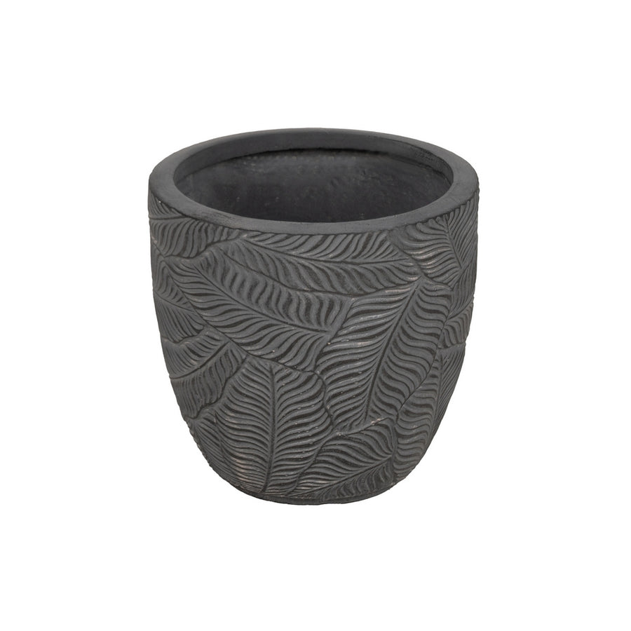 S/3 MACETEROS GRIS FIBRA DE MAGNESIO 37 X 37 X 35 CM