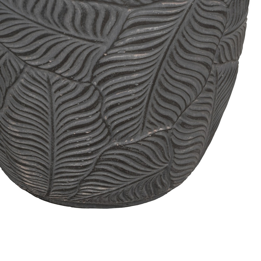 S/3 MACETEROS GRIS FIBRA DE MAGNESIO 37 X 37 X 35 CM