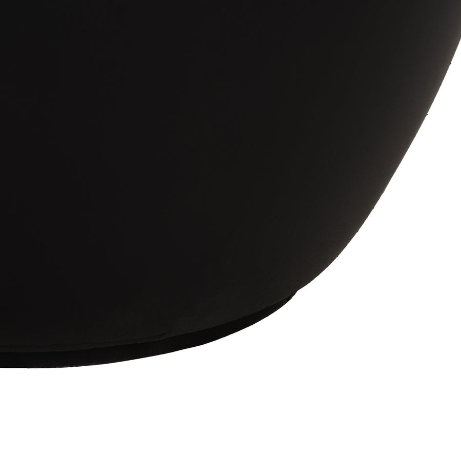 S/4 MACETEROS NEGRO FIBRA DE MAGNESIO 44 X 44 X 41,50 CM