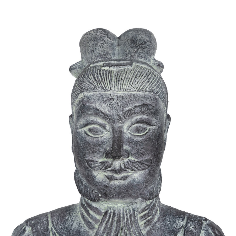 ESCULTURA GUERRERO FIBRA DE MAGNESIO 41 X 33,50 X 122 CM