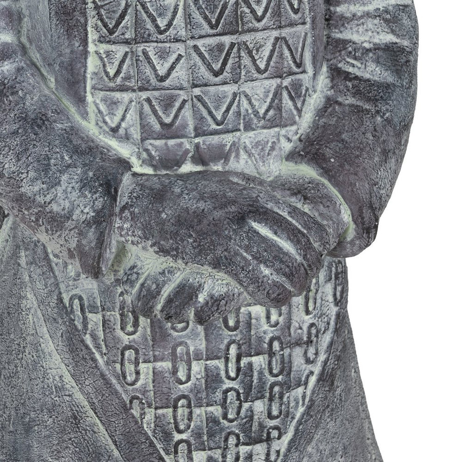 ESCULTURA GUERRERO FIBRA DE MAGNESIO 41 X 33,50 X 122 CM