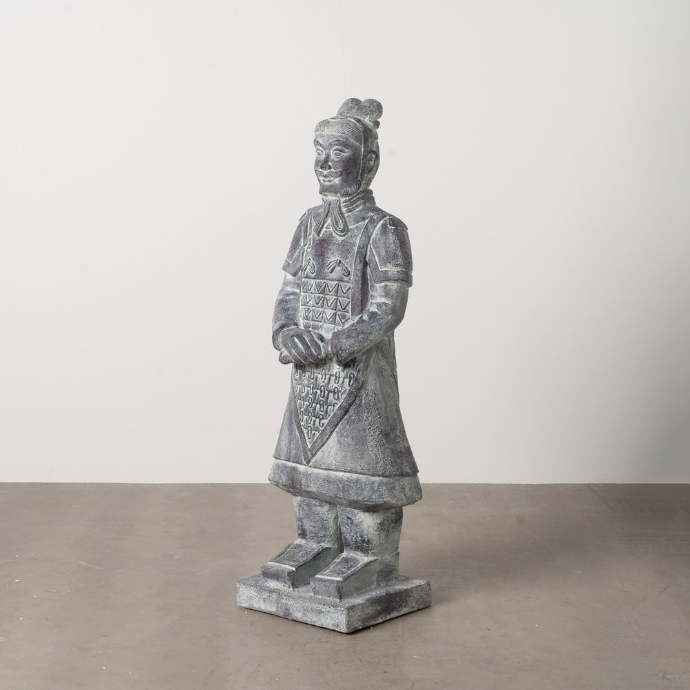ESCULTURA GUERRERO FIBRA DE MAGNESIO 41 X 33,50 X 122 CM