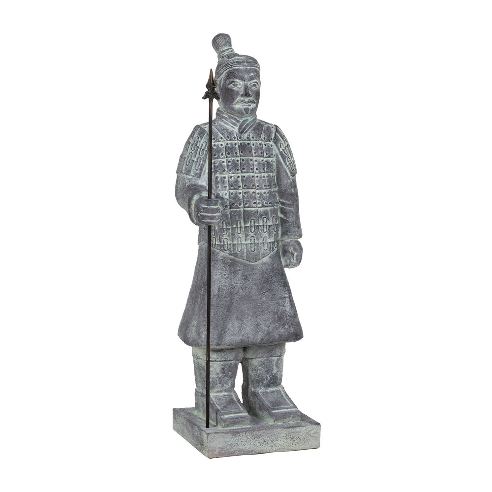 ESCULTURA GUERRERO FIBRA DE MAGNESIO 38,50 X 34 X 122 CM