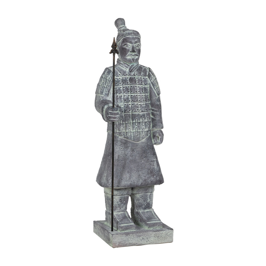 ESCULTURA GUERRERO FIBRA DE MAGNESIO 38,50 X 34 X 122 CM