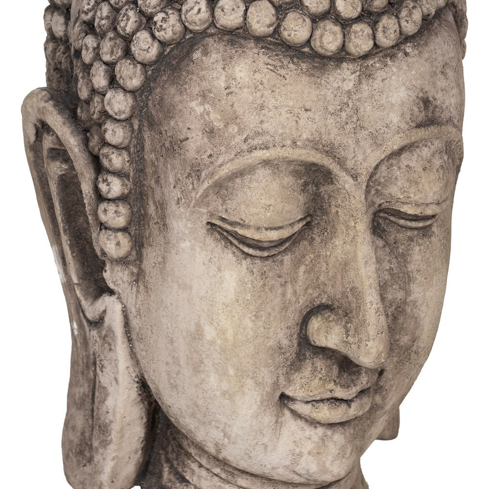 ESCULTURA BUDA FIBRA DE MAGNESIO 25 X 25 X 54 CM