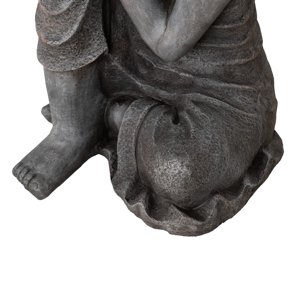 ESCULTURA BUDA FIBRA DE MAGNESIO 35 X 35 X 54 CM