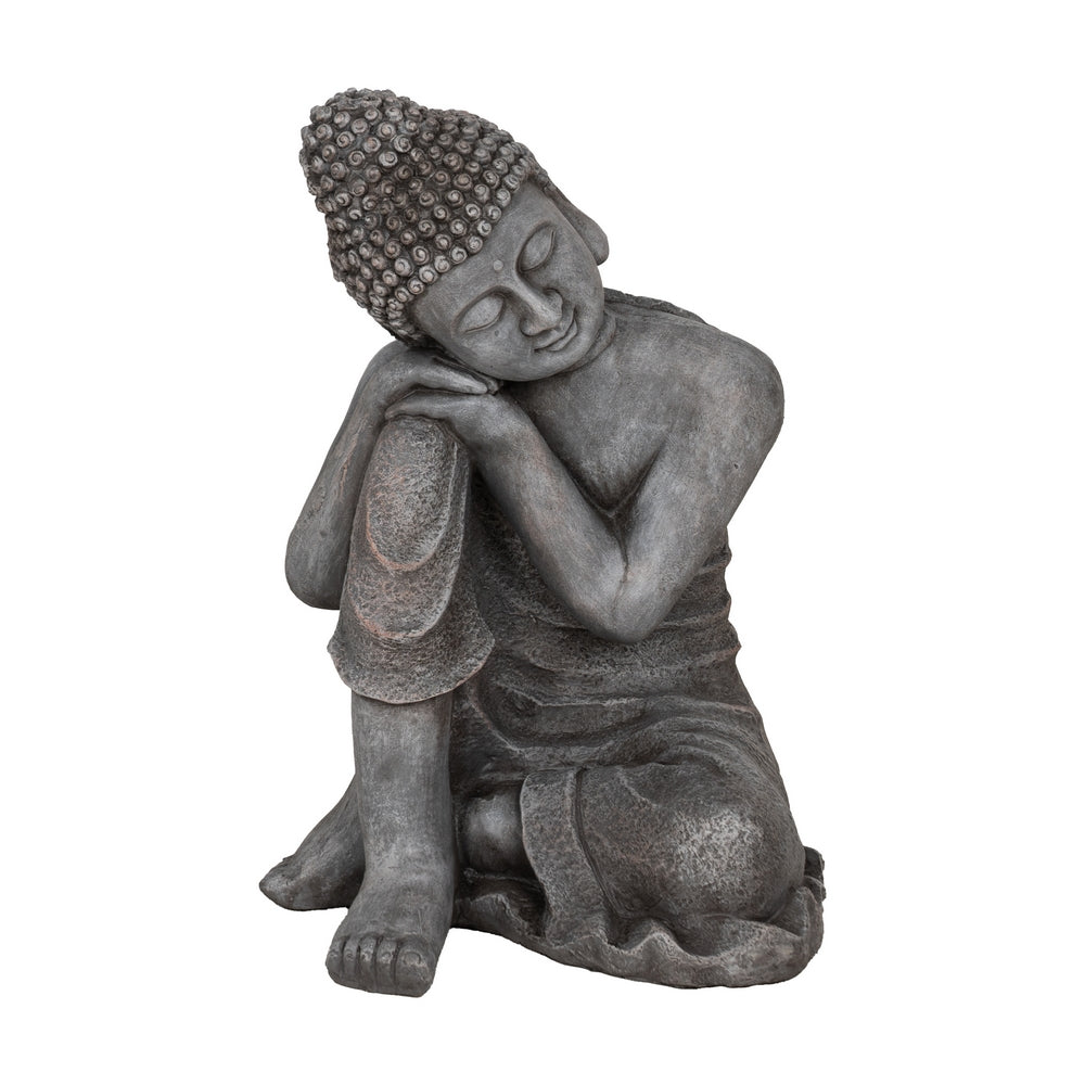ESCULTURA BUDA FIBRA DE MAGNESIO 35 X 35 X 54 CM