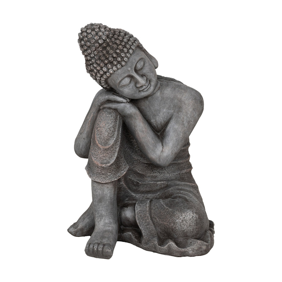 ESCULTURA BUDA FIBRA DE MAGNESIO 35 X 35 X 54 CM