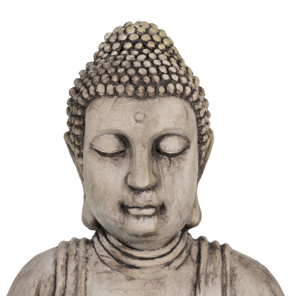 ESCULTURA BUDA FIBRA DE MAGNESIO 54 X 45 X 80 CM