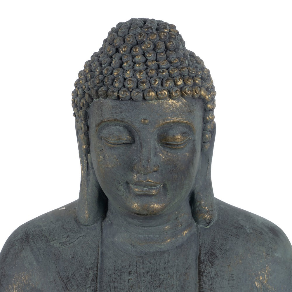 ESCULTURA BUDA FIBRA DE MAGNESIO 50 X 35 X 62 CM