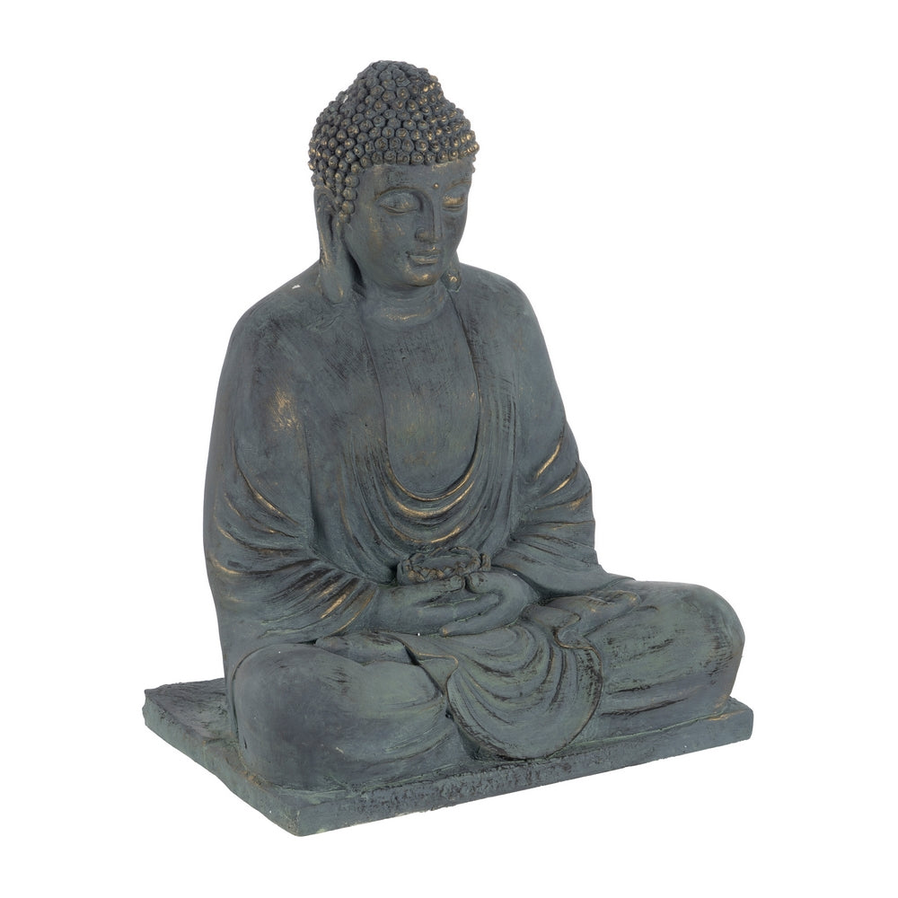 ESCULTURA BUDA FIBRA DE MAGNESIO 50 X 35 X 62 CM