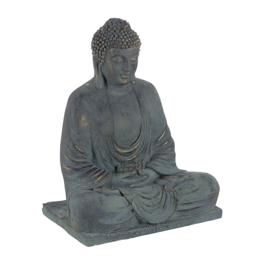 ESCULTURA BUDA FIBRA DE MAGNESIO 50 X 35 X 62 CM