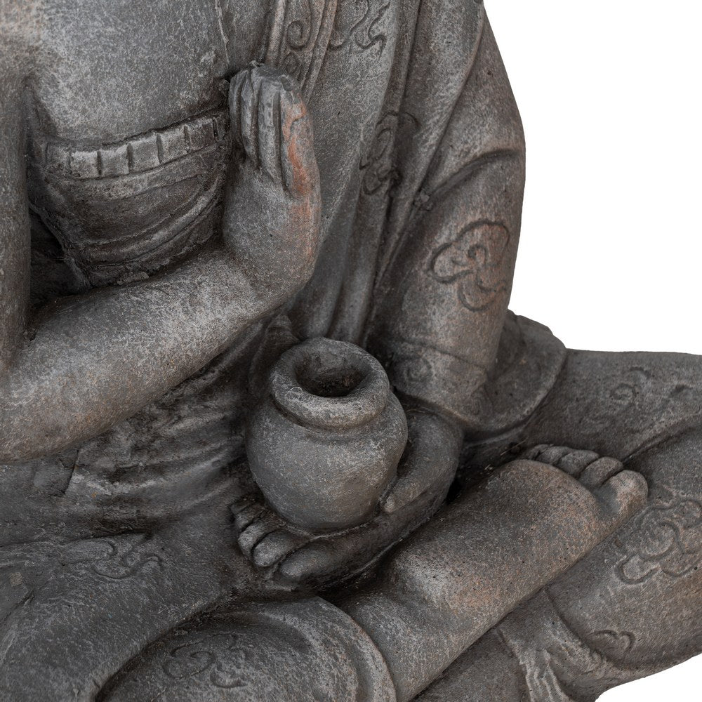 ESCULTURA BUDA FIBRA DE MAGNESIO 37 X 21 X 56 CM