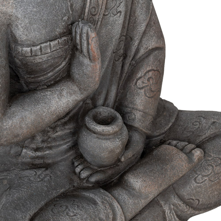 ESCULTURA BUDA FIBRA DE MAGNESIO 37 X 21 X 56 CM