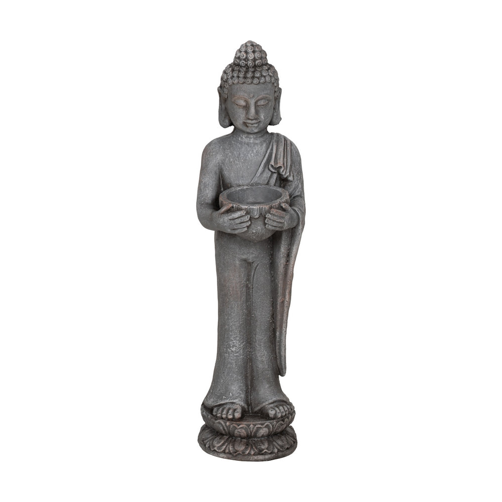 ESCULTURA BUDA FIBRA DE MAGNESIO 19 X 15 X 58 CM