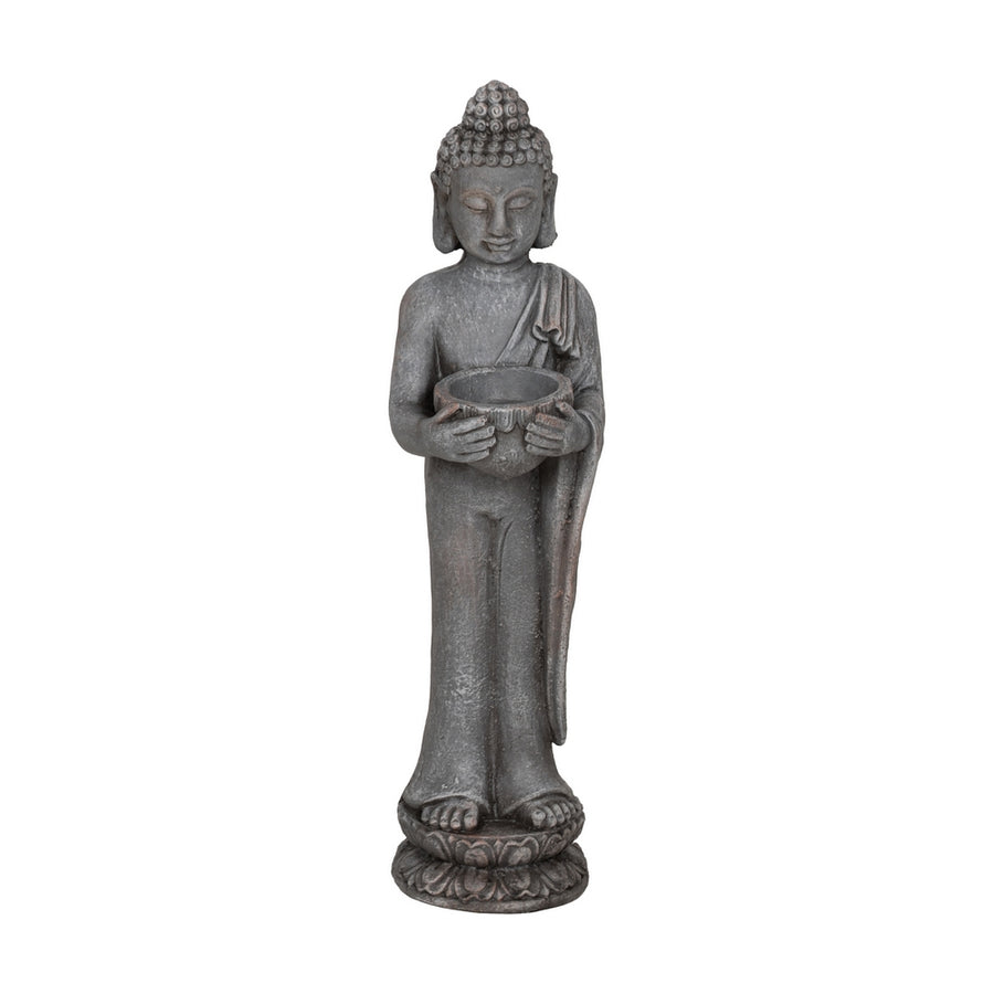 ESCULTURA BUDA FIBRA DE MAGNESIO 19 X 15 X 58 CM