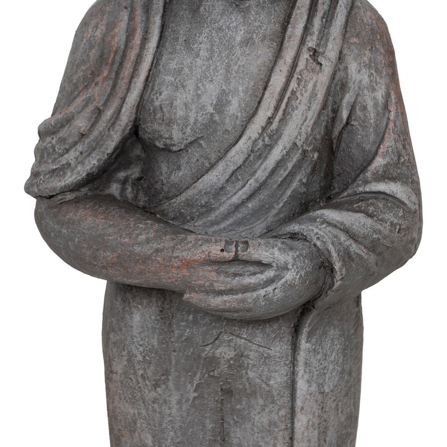 ESCULTURA BUDA FIBRA DE MAGNESIO 16 X 14 X 56 CM