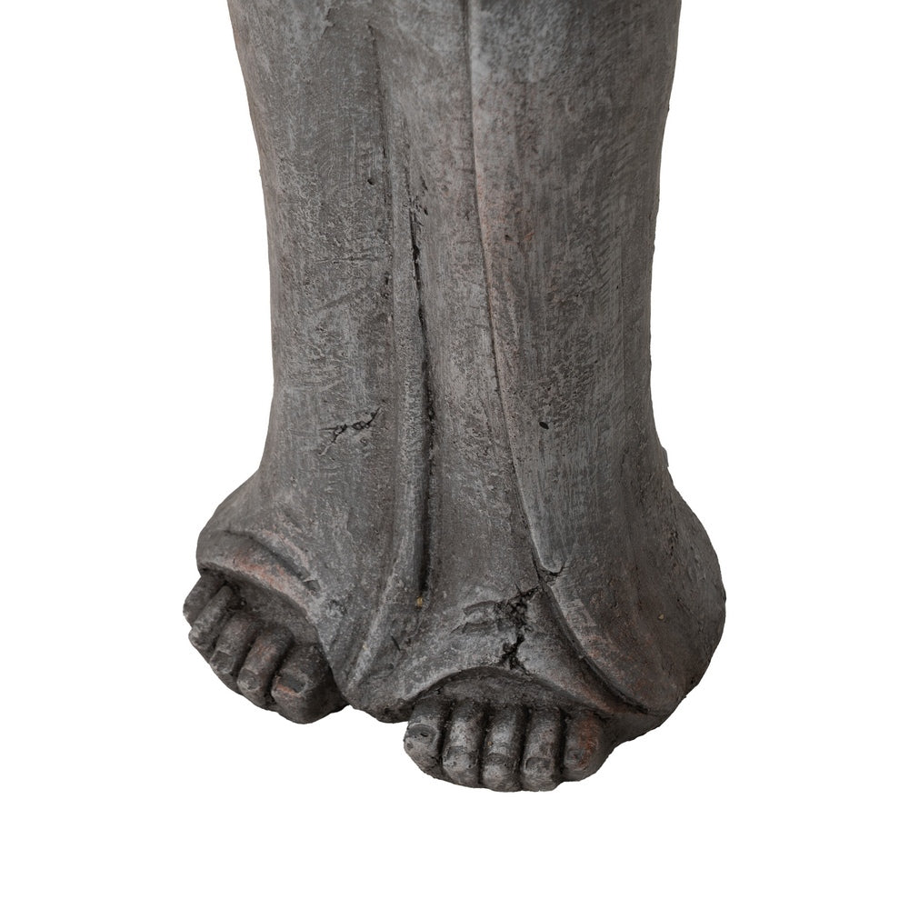 ESCULTURA BUDA FIBRA DE MAGNESIO 16 X 14 X 56 CM