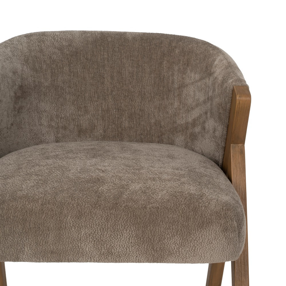 SILLA TAUPE MADERA DE ABEDUL SAL�N 58 X 59,50 X 68,50 CM