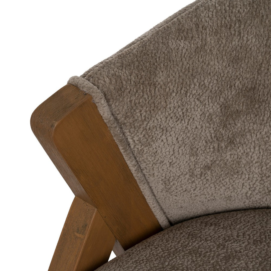 SILLA TAUPE MADERA DE ABEDUL SALÓN 58 X 59,50 X 68,50 CM