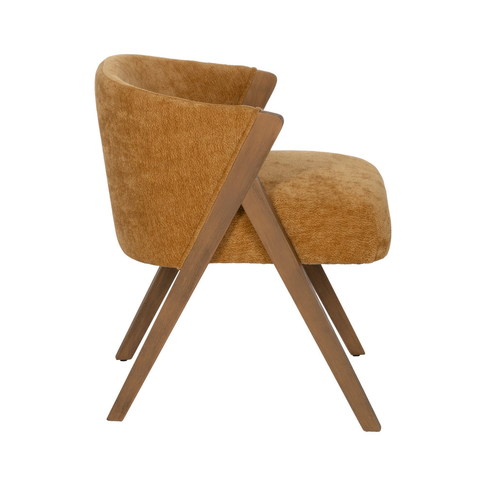 SILLA AMARILLO MADERA DE ABEDUL SALÓN 58 X 59,50 X 68,50 CM