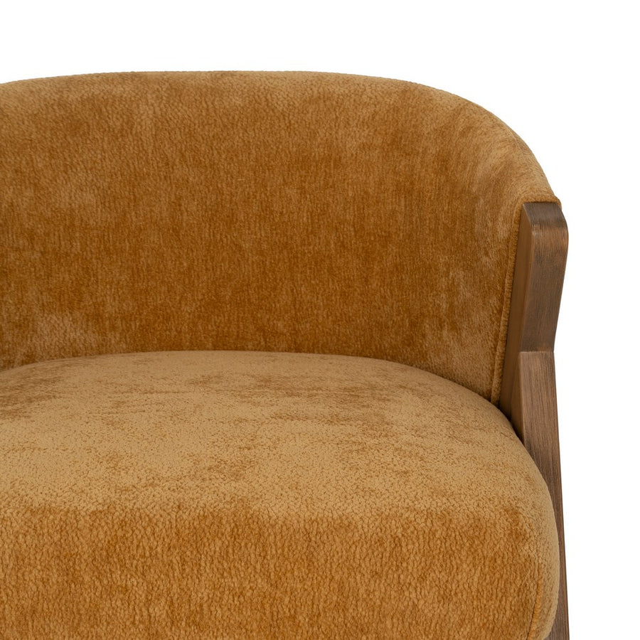 SILLA AMARILLO MADERA DE ABEDUL SALÓN 58 X 59,50 X 68,50 CM