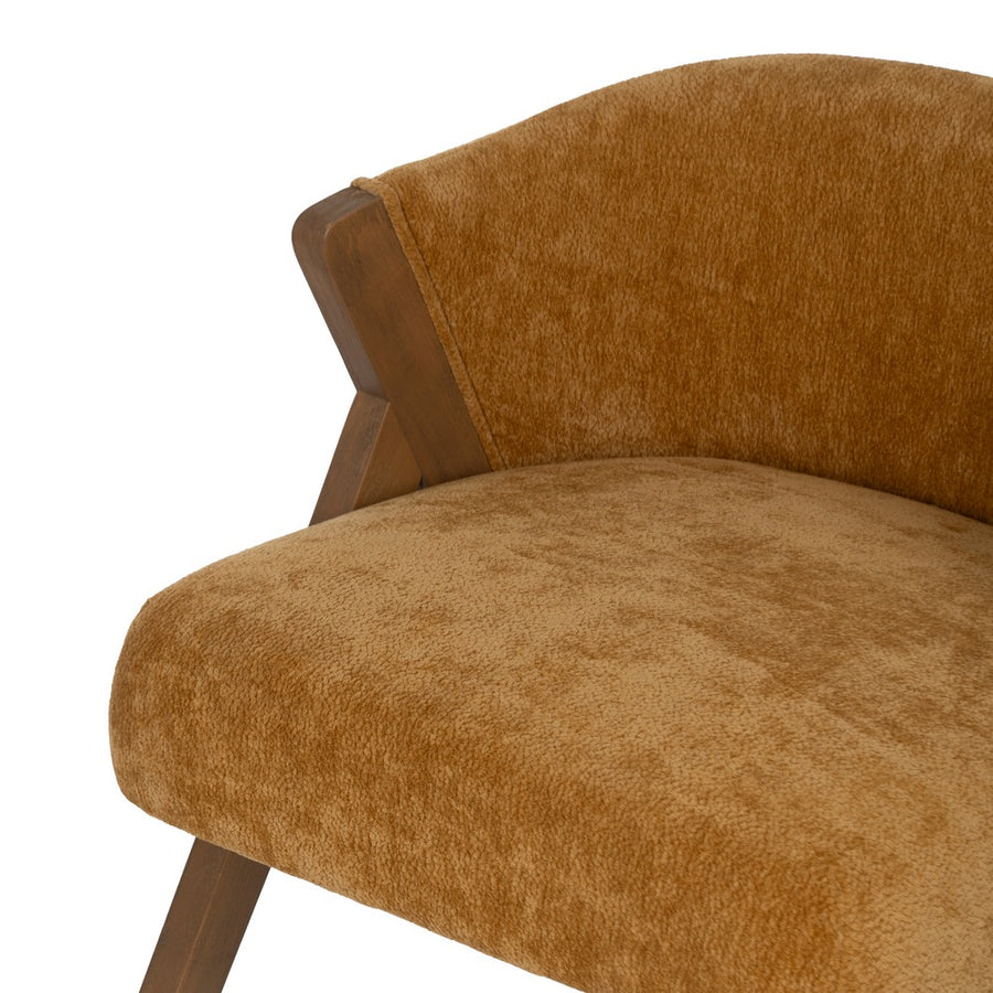SILLA AMARILLO MADERA DE ABEDUL SALÓN 58 X 59,50 X 68,50 CM
